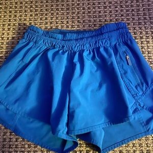 Blue Lulu lemon shorts